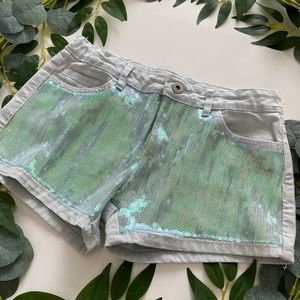 Distressed Sequin Jeans